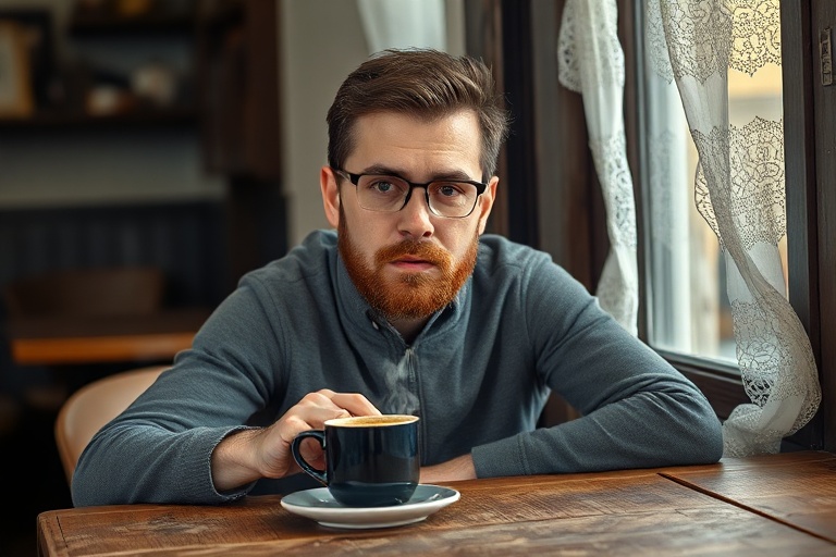 A professional headshot of Andrew Lewin in a modern office setting, with digital screens displaying data analytics and media