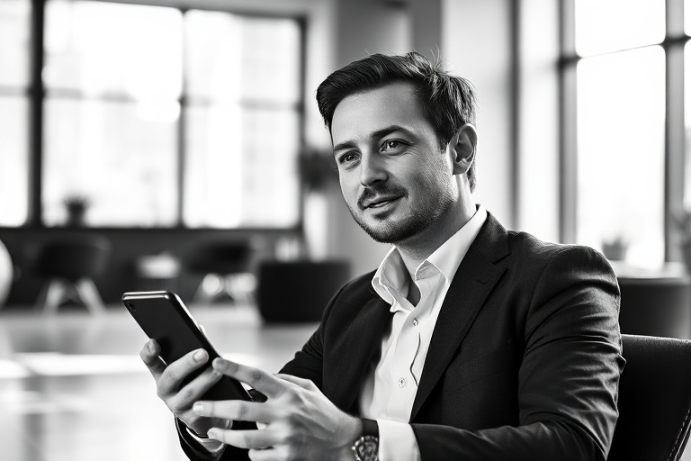 A professional office environment with a digital overlay showing insurance policy documents, cybersecurity icons, and a globe