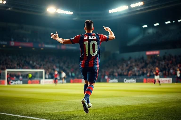 A dynamic action shot of Tyrell Malacia in a Manchester United kit, running with the ball during a Premier League match at Ol