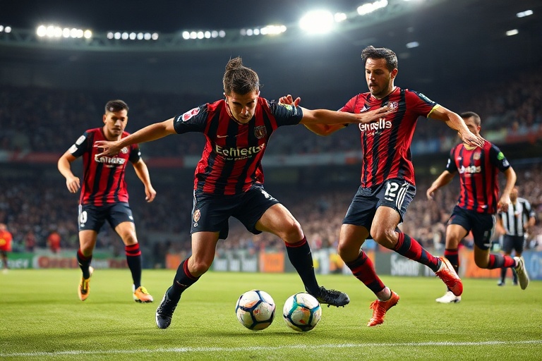 A dynamic action shot of Arsenal players celebrating a goal at the Emirates Stadium, with Burnley players in the background l