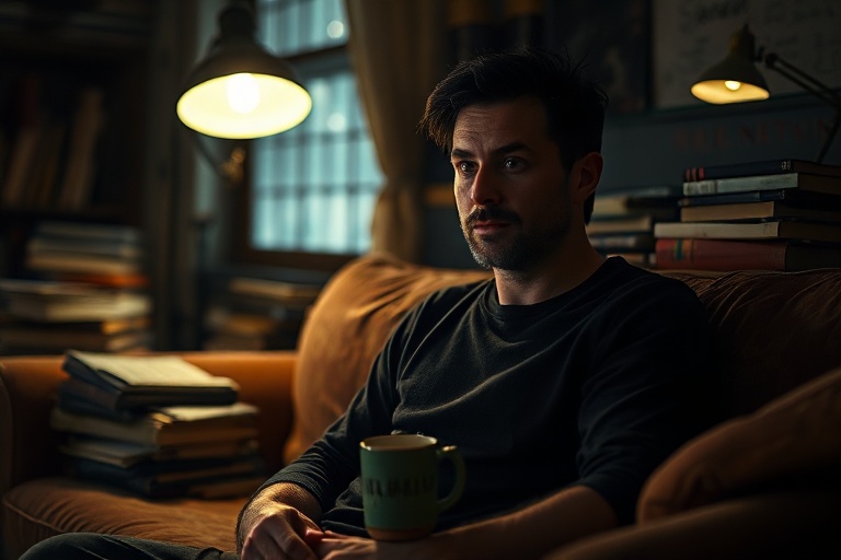 A split-image composition: the left side shows a lone protagonist in a dimly lit alley, representing Fever’s introspective st