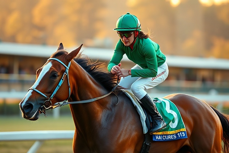 A dynamic shot of elite sprinters racing on a vibrant track at sunset, with digital overlays showing performance metrics and