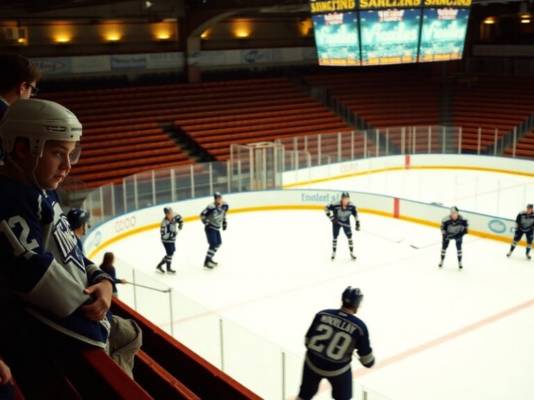 A vibrant action shot of a Louisville Kings game at the Kentucky International Convention Center Arena, featuring players in