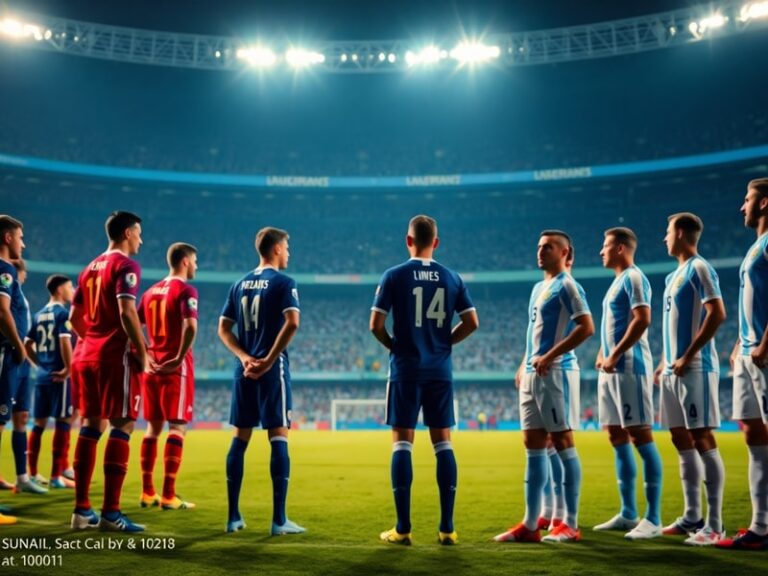 A split-screen image showing France's Kylian Mbappe and Argentina's Lionel Messi mid-action during a World Cup match, with a