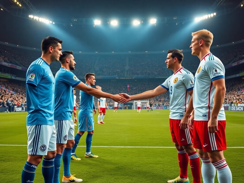 A tense moment from the Argentina vs Iceland match at Spartak Stadium, Moscow. Iceland's defensive wall blocks an Argentina a