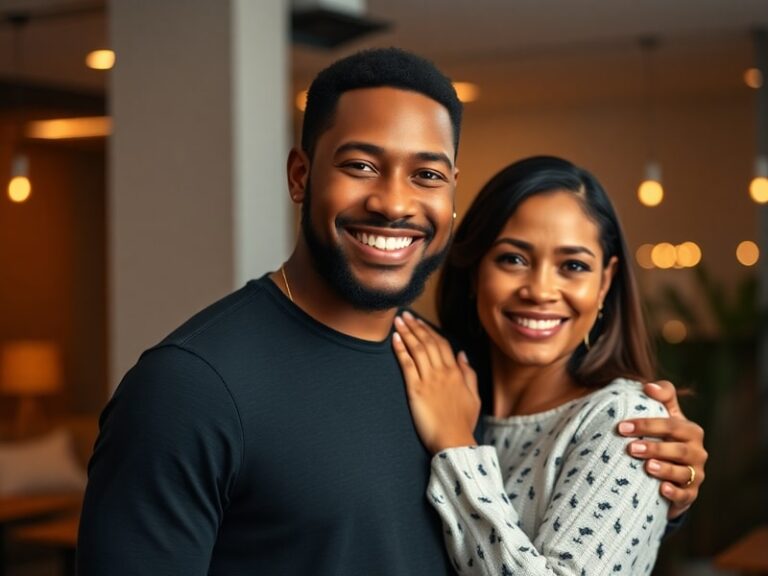 A candid photo of Jalen and Amy Brunson at a Knicks game, with Amy smiling and Jalen focused on the court. The setting is a p