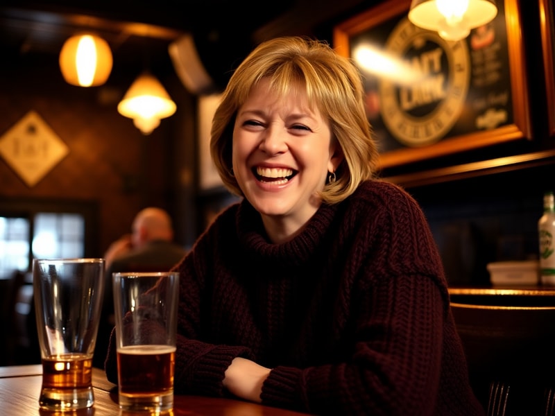 A promotional photo of Tracy Shaw in her iconic 90s TV roles, wearing a stylish yet understated outfit with a warm, approacha