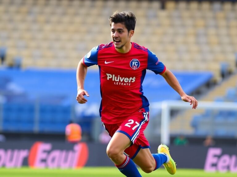 A dynamic action shot of Stephen Eustáquio in a FC Porto jersey mid-match, controlling the ball in midfield with teammates an