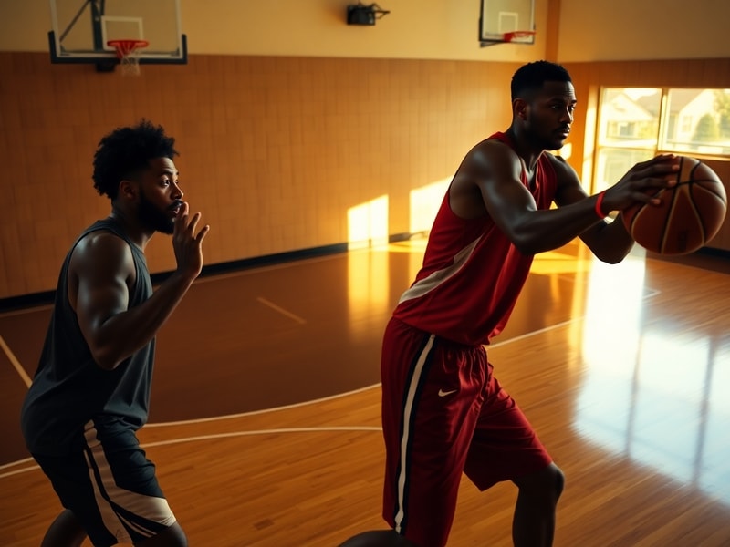 A dynamic photo of Karl-Anthony Towns and Victor Wembanyama in a Spurs uniform, playing together on the court with a sold-out