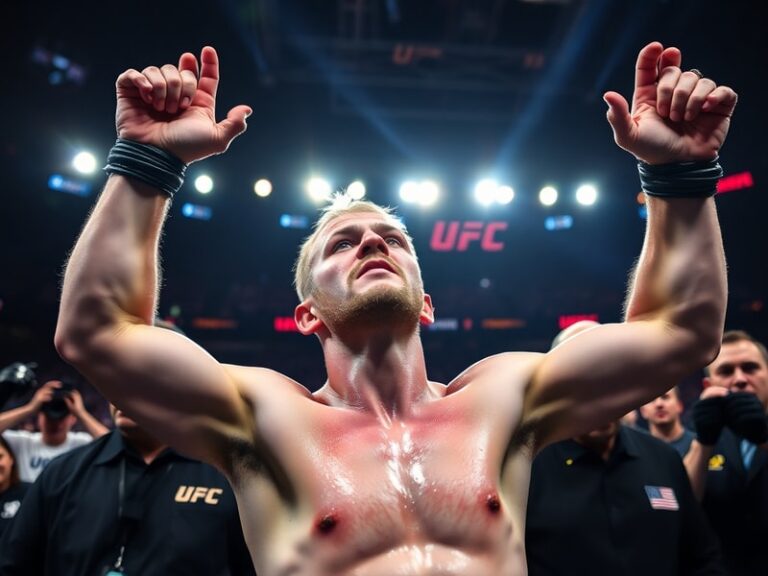 A split-image visual showing Justin Gaethje mid-fight at UFC 250 on one side, and a close-up of a doctor examining a fighter