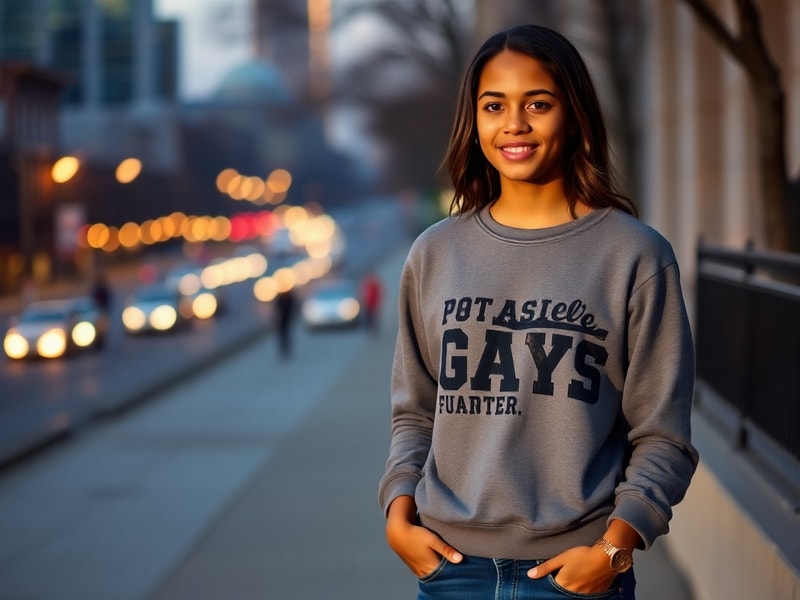 A candid, softly lit photograph of Sasha Obama in her teens or early twenties, sitting outdoors in a relaxed setting like a p