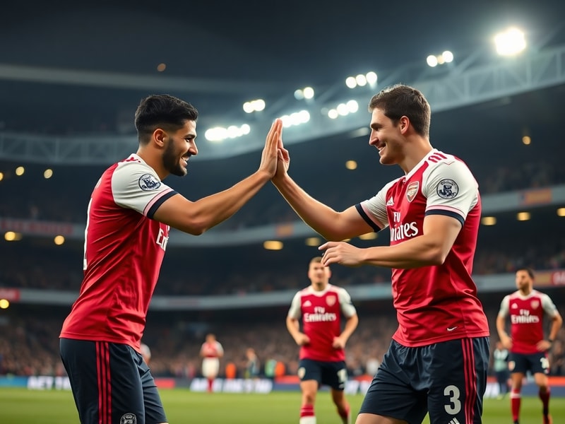 A split-screen image of Julian Álvarez in Arsenal colors on one side and Viktor Gyökeres in Brighton’s blue-and-white stripes