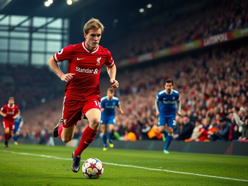 A dynamic action shot of Jan Paul van Hecke in a Brighton & Hove Albion kit, mid-defensive duel during a Premier League match