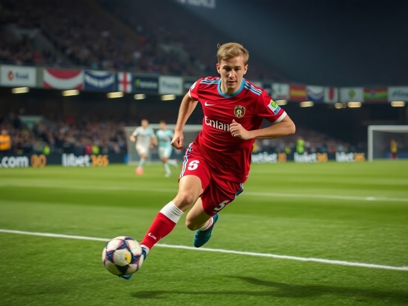 Erling Haaland in action for Manchester City, mid-stride with the ball at his feet, wearing sky blue kit and facing the camer