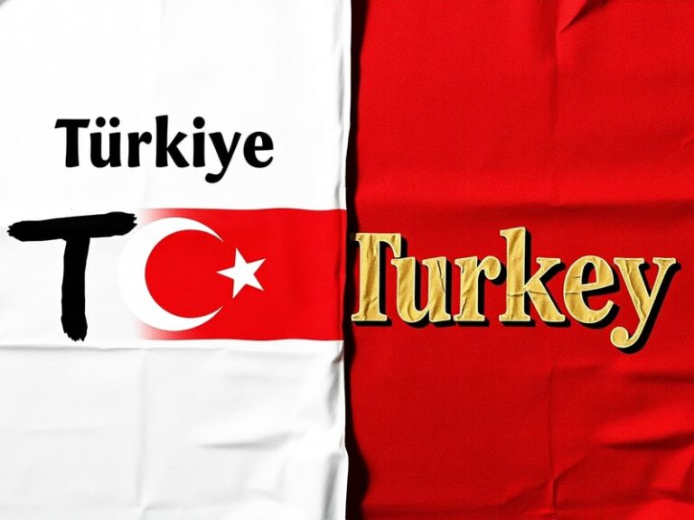 A close-up of a Turkish passport with 'Türkiye Cumhuriyeti' visible, alongside a world map highlighting Türkiye's location be