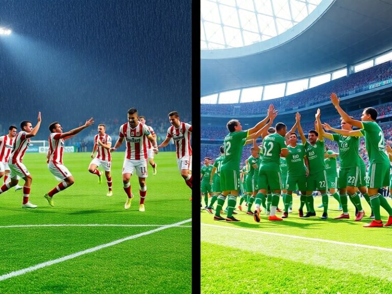 A split-screen image showing Czech midfielder Tomáš Souček in a defensive stance and Mexican winger Hirving Lozano attempting