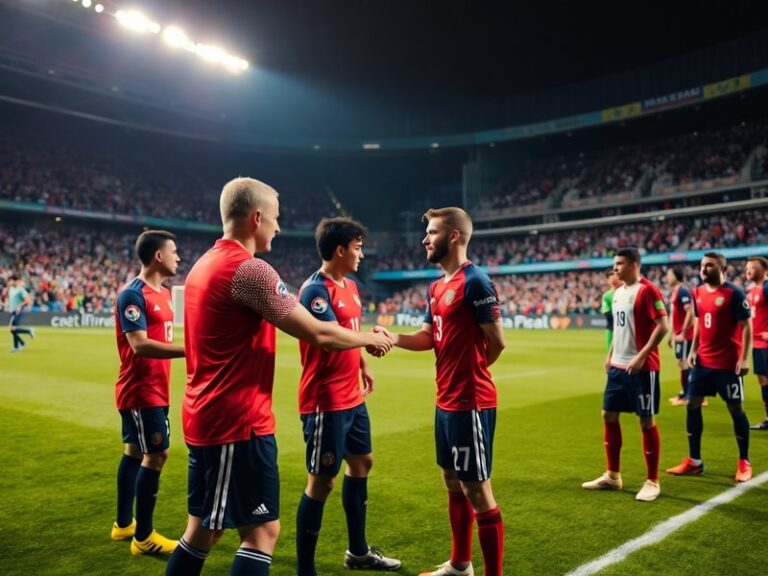 A mid-game action shot from the 2023 Czech Republic vs Mexico friendly at Prague's Fortuna Arena, showing players in red and