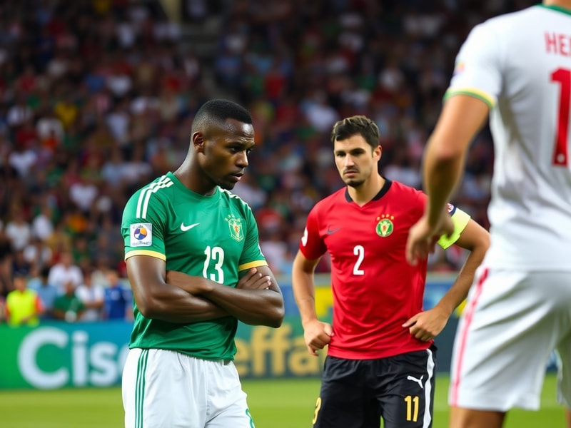 A tense moment during the Senegal vs Iraq friendly, with Senegal’s Sadio Mané in a blue kit controlling the ball against Iraq