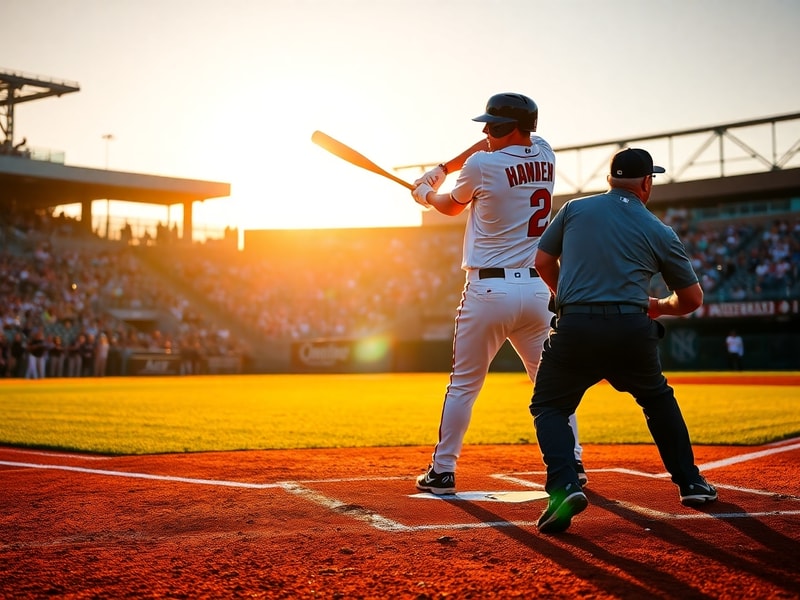 Two pitchers in mid-delivery—one from the Diamondbacks, one from the Rays—facing off on a sunlit field, with a scoreboard sho