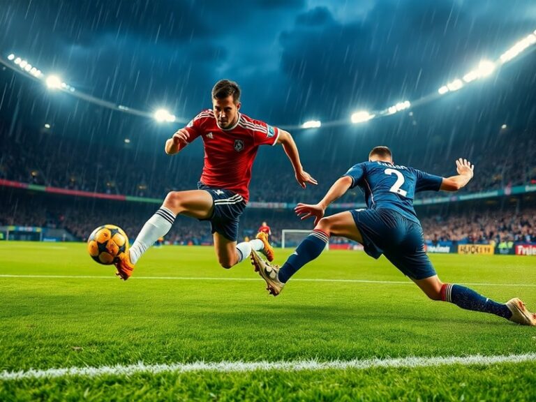 A dynamic collage of four elite strikers—Erling Haaland, Mohamed Salah, Jude Bellingham, and Cristiano Ronaldo—mid-celebratio