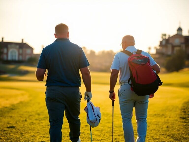 A split-image visual of Shane Lowry celebrating his 2019 Open win on one side and walking alone on a golf course in 2024 on t