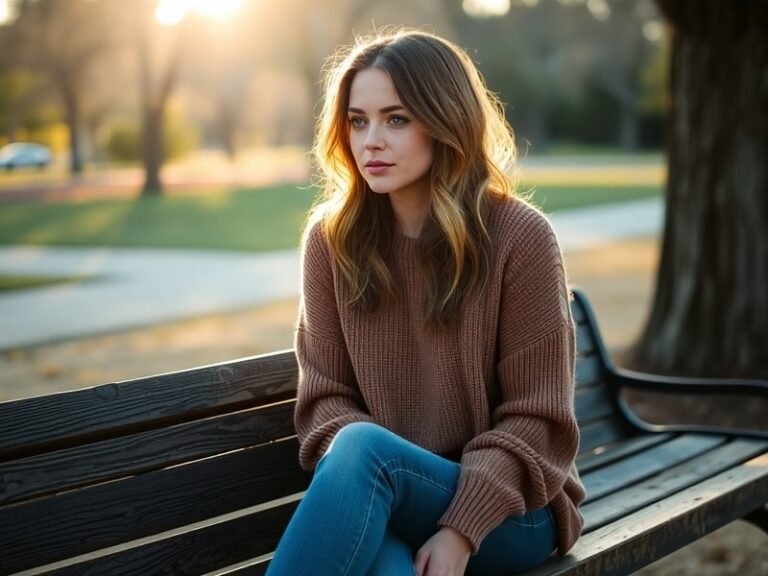 A split-image portrait of Daveigh Chase: on the left, as Samara Morgan from The Ring with long dark hair covering her face an