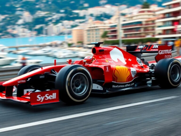 A split-screen image showing a Planet F1 journalist at a racetrack during a live event on one side, and a close-up of a Formu