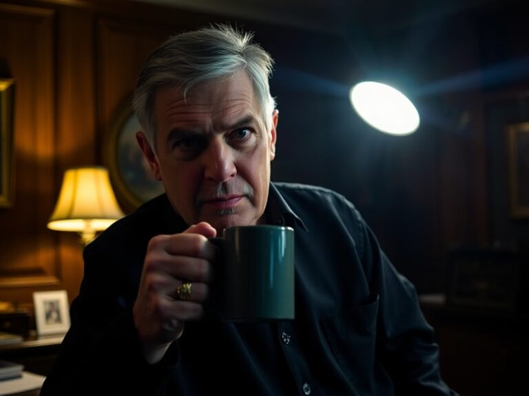 A split-screen image of Mark Harmon as Gibbs in his prime and in his modern cameo, set against the NCIS bullpen with a nostal