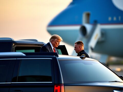 Trump Explains Why He Switched from Air Force One to a Smaller Plane