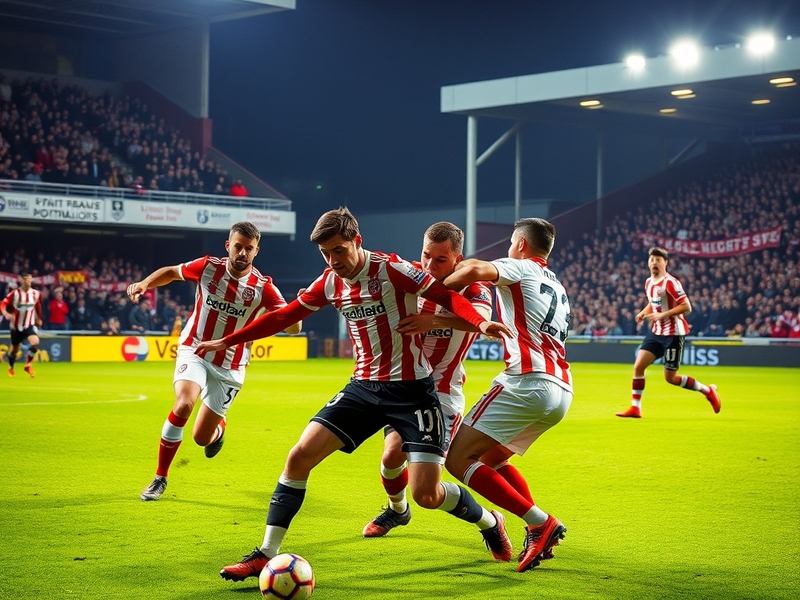A vibrant image capturing the energy of a football match, featuring players from Lincoln City and Southampton in action, with
