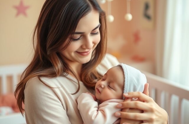 A warm and inviting image of a mother with her children in a cozy home setting, showcasing love and connection.