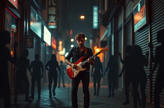 A still from the Patient Zero music video, featuring a character in a desolate landscape, capturing the mood of isolation and