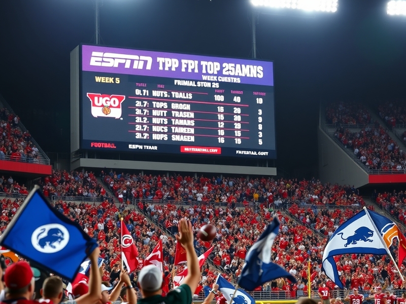 ESPN FPI Top 25 Rankings for Week 5: Key Insights and Analysis