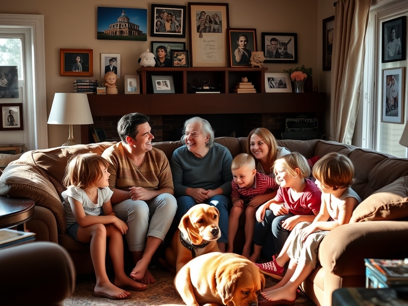 A family portrait featuring members of the Weston family in a corporate setting, showcasing their strong ties to business and