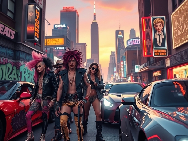 An illustrative image featuring a vibrant cityscape at dusk, with neon lights and bustling streets, encapsulating the essence