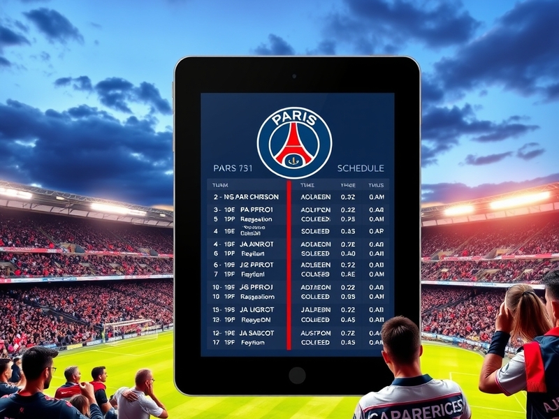 Exploring PSG’s Schedule: Key Matches and Insights