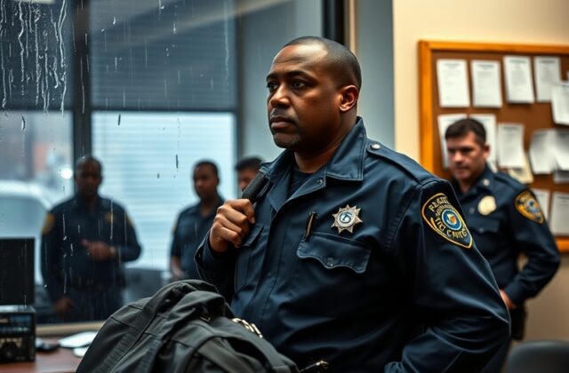 A dramatic scene from Chicago PD featuring LaRoyce Hawkins as Atwater, highlighting the intensity of his character's journey.
