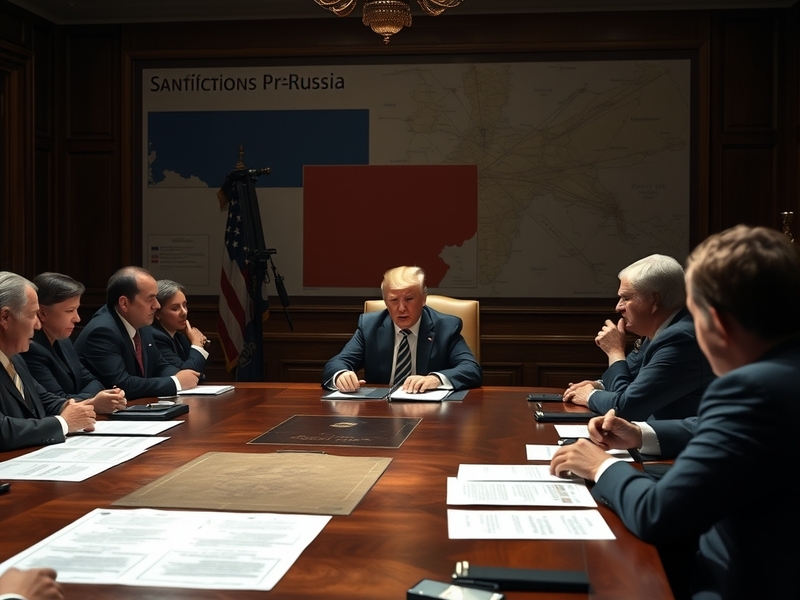 A split image showing the U.S. Capitol building and the Kremlin, symbolizing the tense relations and sanctions between the tw