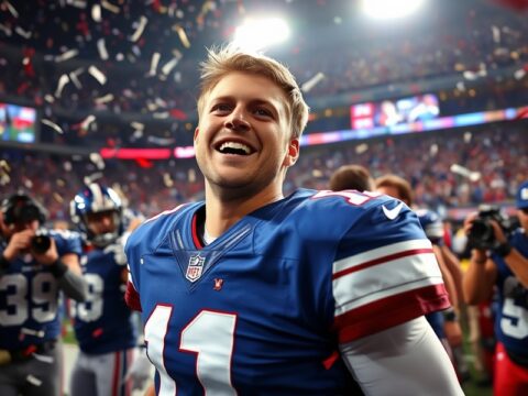 JJ McCarthy Secures First Win as Giants Starting Quarterback